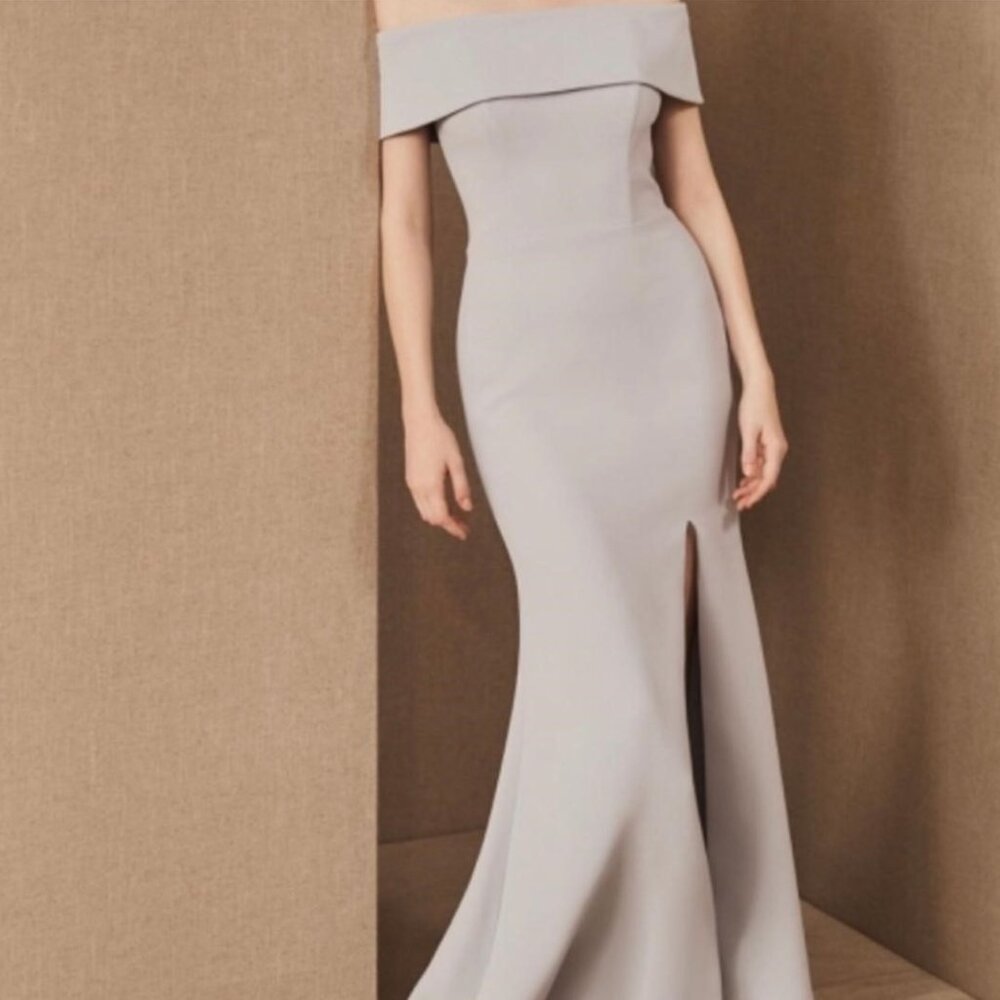 NWT BHLDN Bridesmaid Dress Delice in Fog size 6 - Picture 2 of 8